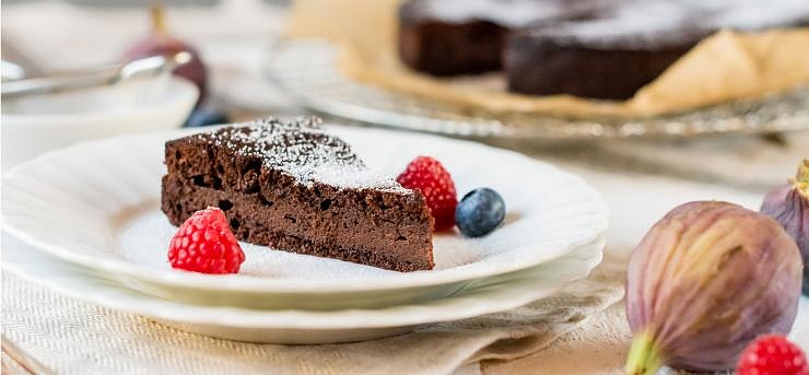 Fransk chokoladekage uden mel