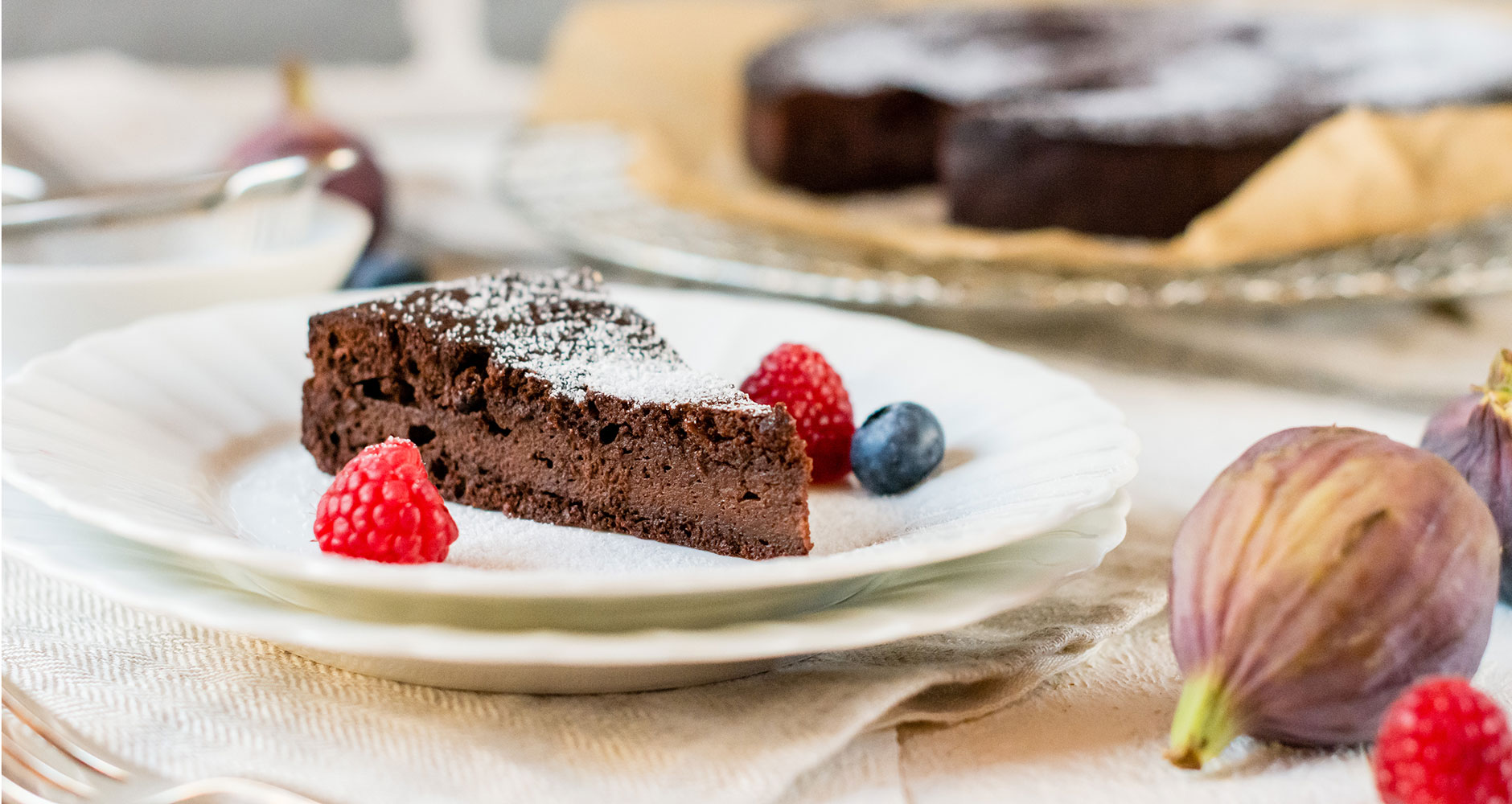 Fransk chokoladekage uden mel